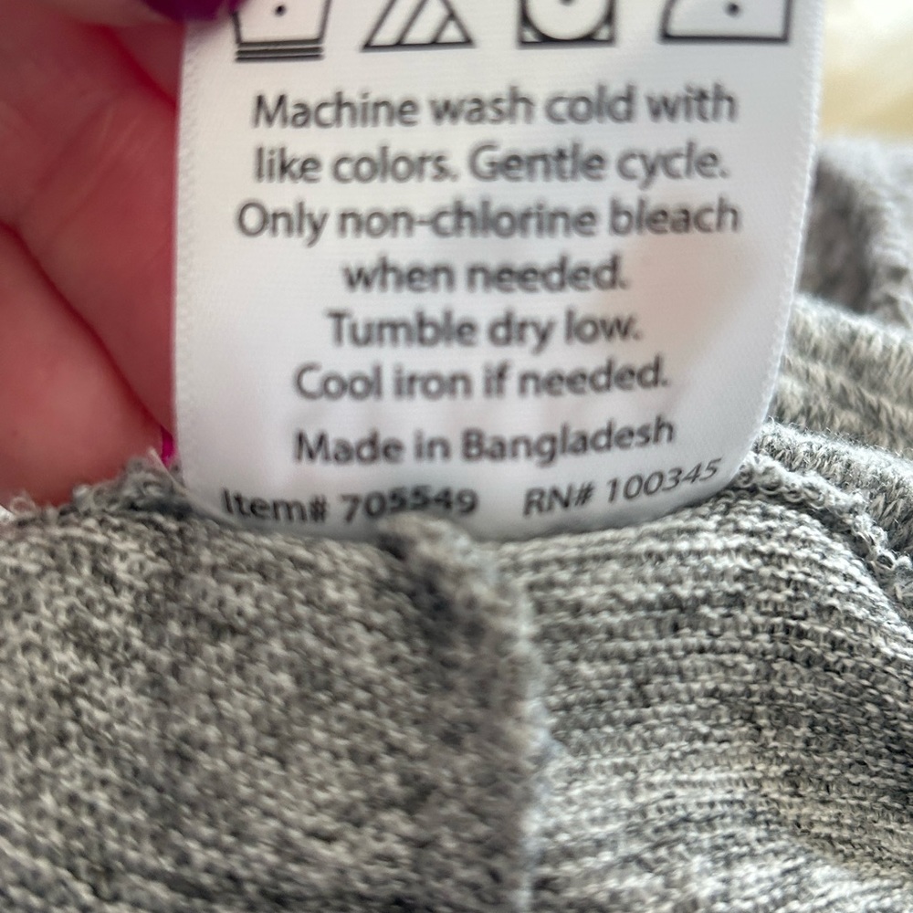 Leggings Women’s Heather  Gray Size Med Like New Casual Comfort Everyday - Picture 6 of 6